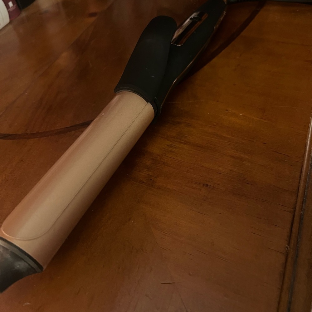 Gold and Black Curling Iron